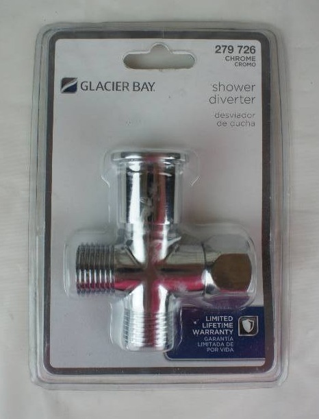 Glacier Bay Shower Diverter in Chrome