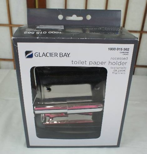 Glacier Bay Recessed Toilet Paper Holder in Chrome