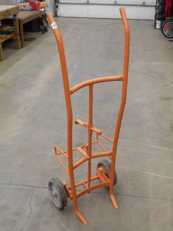 lot 65 image: Heavy Duty Steel Barrel Dolly ...