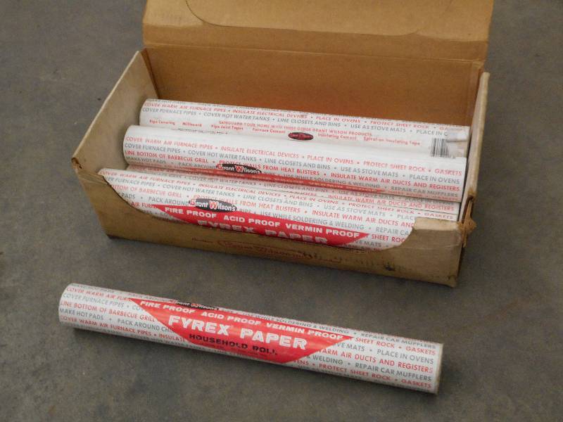 lot 77 image: (8) Rolls Of Fireproof Fyrex Paper,...