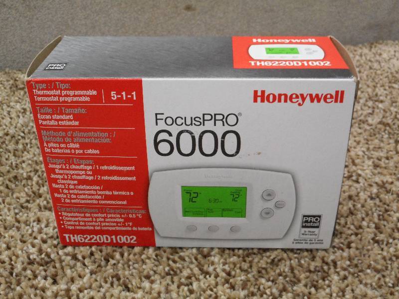 lot 90 image: New Honeywell FocusPro 6000 Thermos...