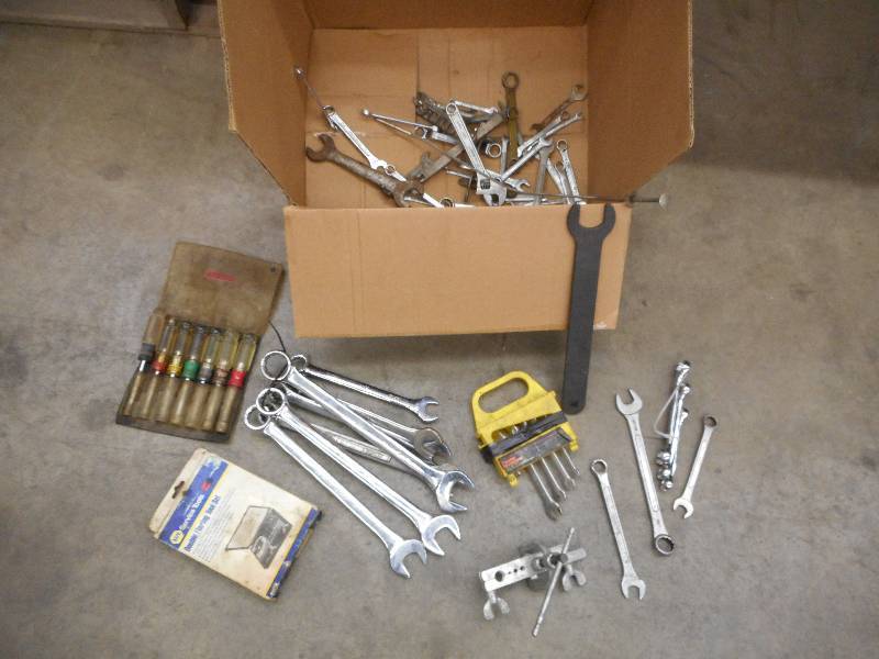 lot 106 image: Lot Of Misc Wrenches-Sockets-Tools-...