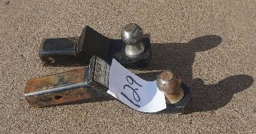 lot 129 image: 2 VehicleTrailer Receiver Hitches With 1 78 Ball