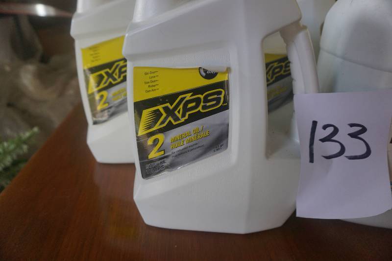 lot 133 image: 3 Gallons of XPS- 2 Mineral Oil With Partial Jar of Kerosene