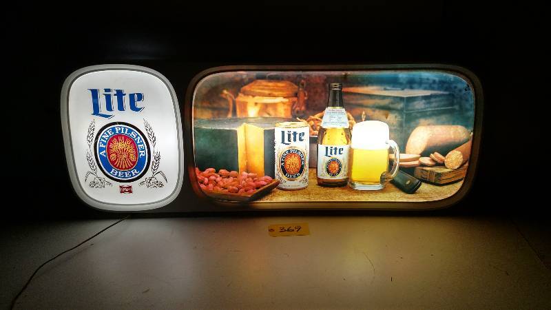 Miller Lite Lighted Sign, 49 x 18...