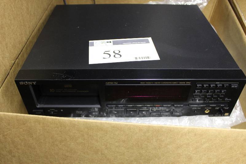 lot 58 image: Sony cd player, tested and operational