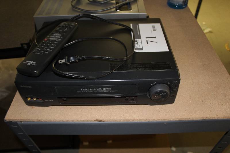 lot 71 image: Admiral VHS player jsj 20434, tested and operational