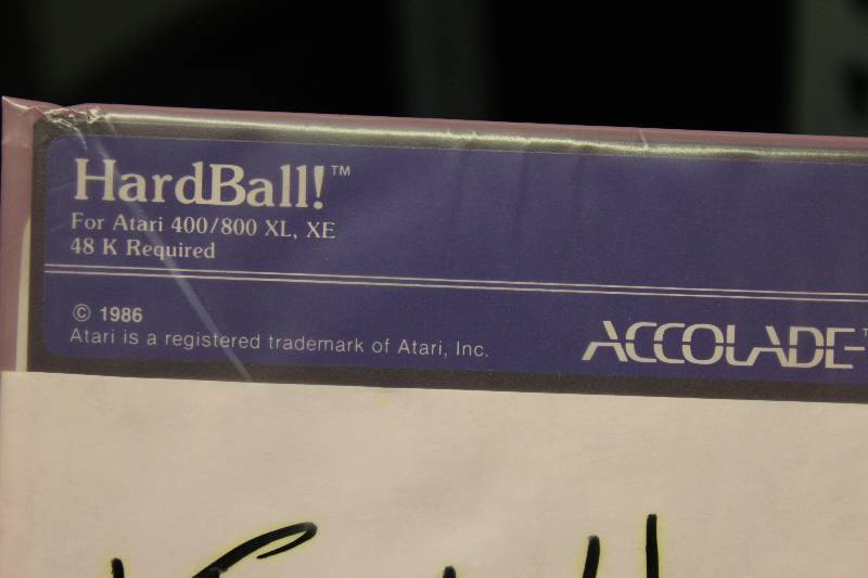 lot 258 image: vintage atari game hardball, tested and operational