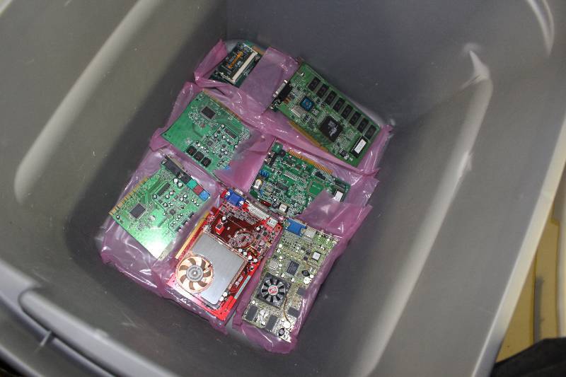 lot 249 image: PCI video cards, PCO-e video card. Tested and operational