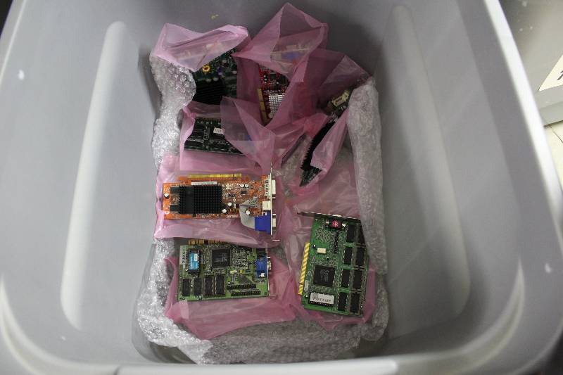 lot 244 image: AGP video cards, tested and operational