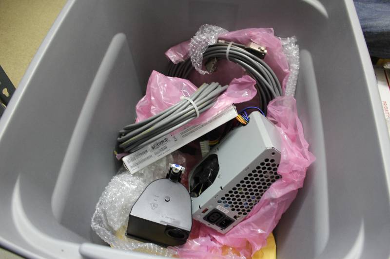 lot 243 image: Desktop power supply, pci network card, tested and operational