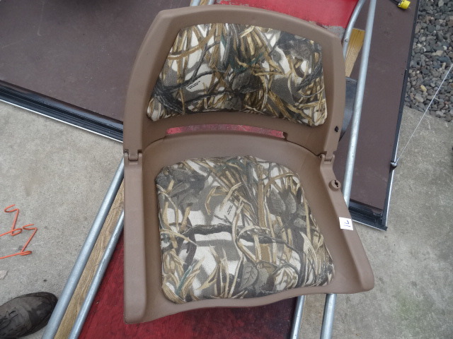 Plastic Seat with Fold Down Back