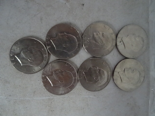 7 Eisenhower $1 Coins
