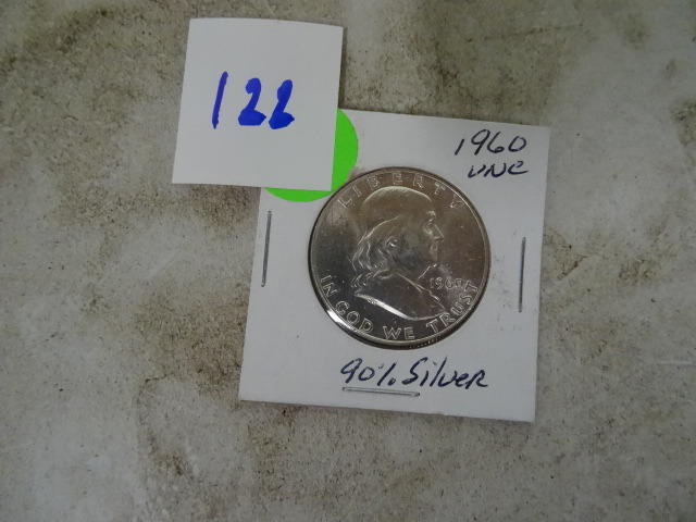 1960 UNC Silver Half Dollar