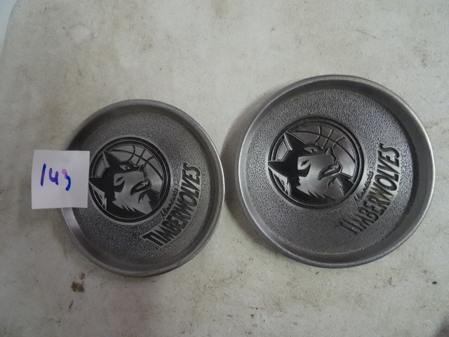2 Timberwolves Aluminum Coasters