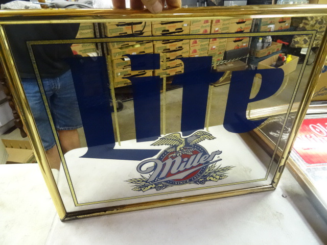 Miller Lite Mirrored Wall Hanging