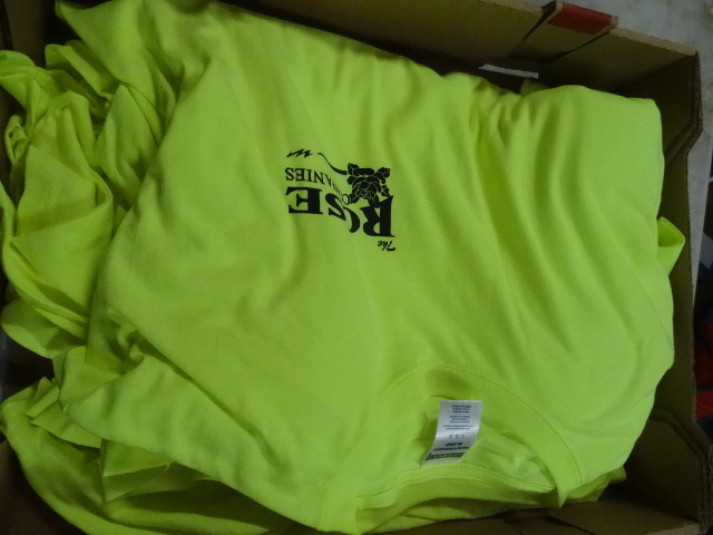 Fluorescent T Shirts. 7 Large