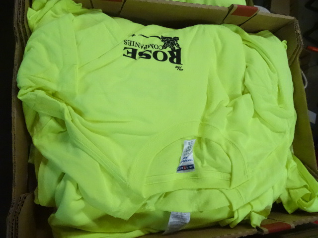 Fluorescent T Shirts. 10 XL