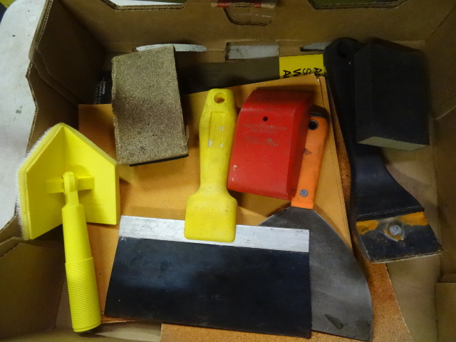Sanding Blocks, Sand Paper, Scrapers