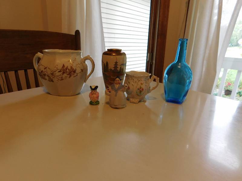 porcelain and glass decor items