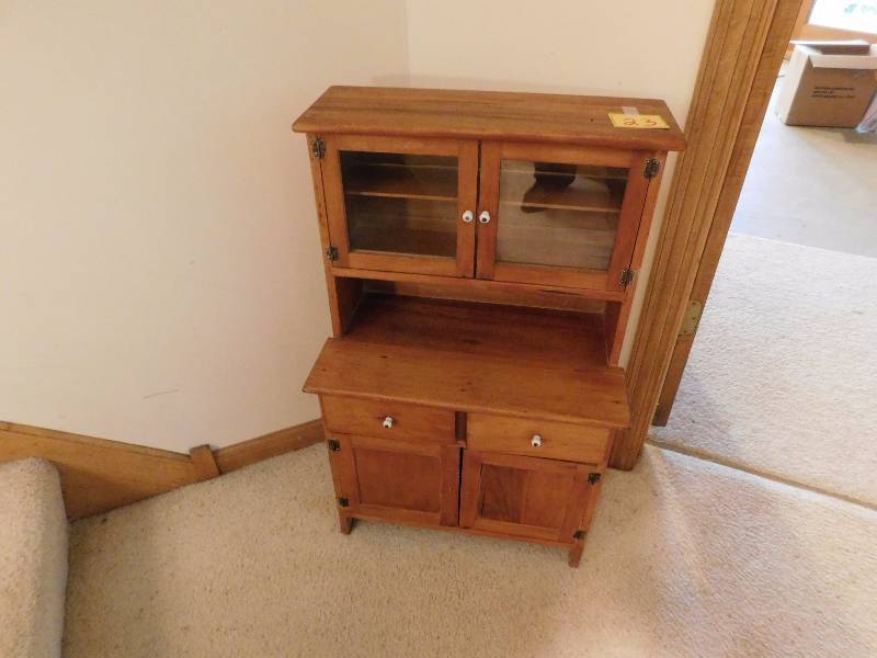 Antique child size hutch was used for playing years ago