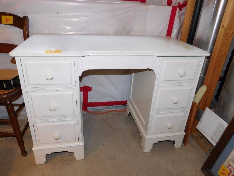 vintage white desk or vanity