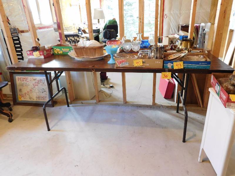 Homemade table made by using a door