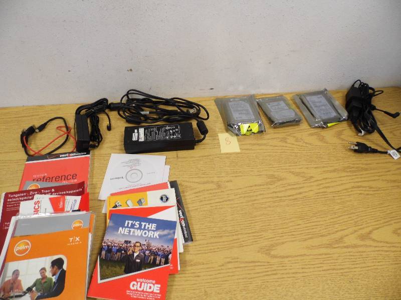 lot 8 image: Hard Drives, Power Supplies with Tote