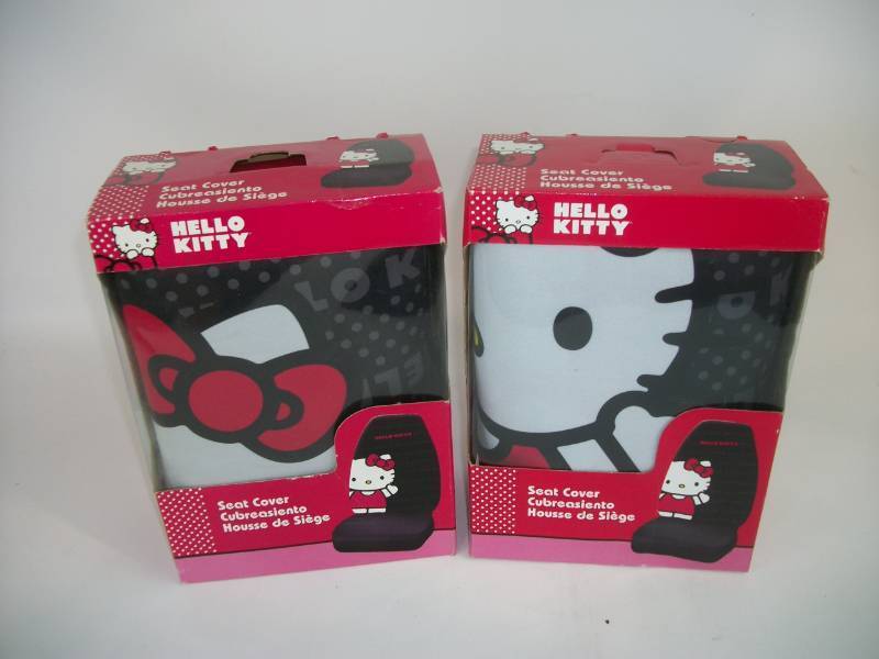 Hello Kitty Sanrio Waving Car Truck SUV Bucket Seat Covers - Pair