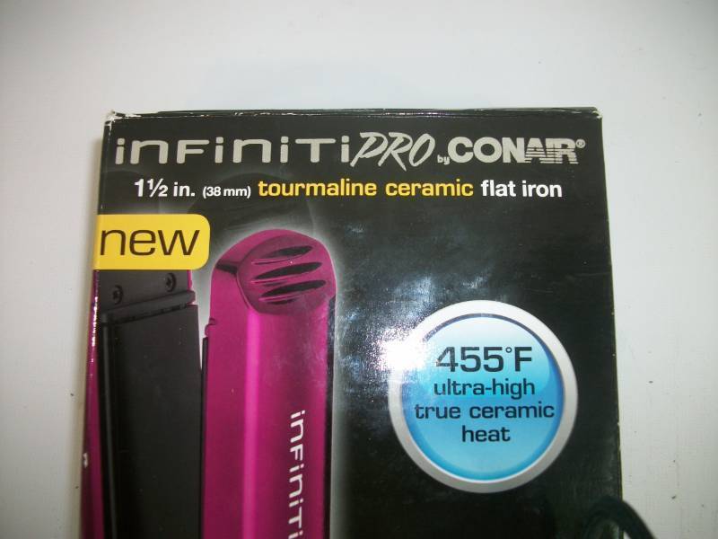 Infiniti by Conair Professional Heat Solid Ceramic Hair Straightener, 1 12