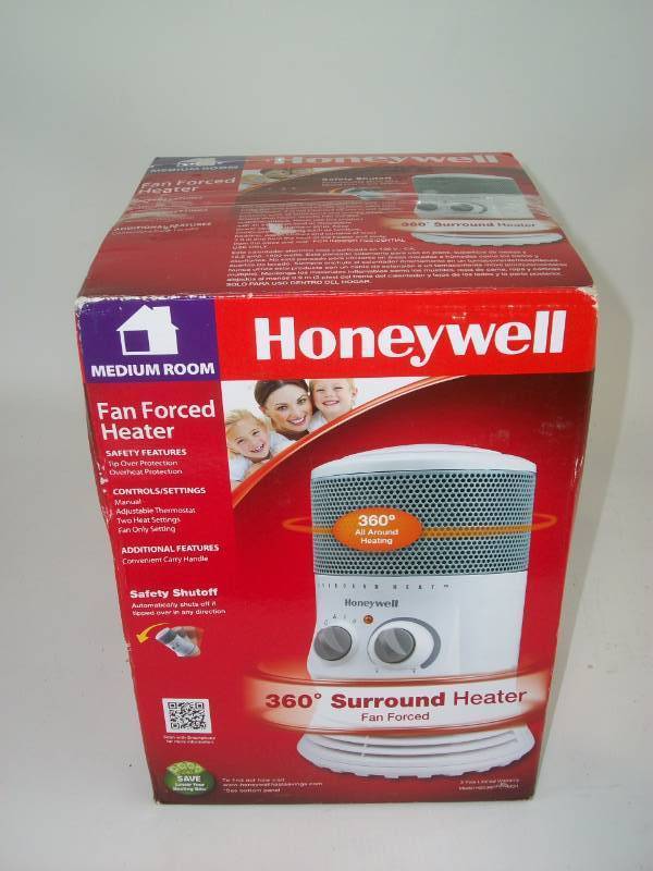 Honeywell Electric Mini Tower 360 Heater, White