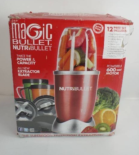 Magic Bullet NutriBullet 600 Watt Blender Juicer - Red
