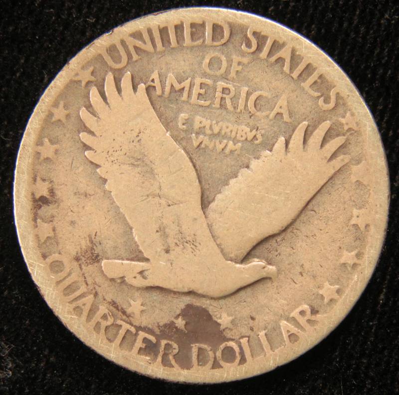 1929 S STANDING LIBERTY SILVER QUARTER FINE