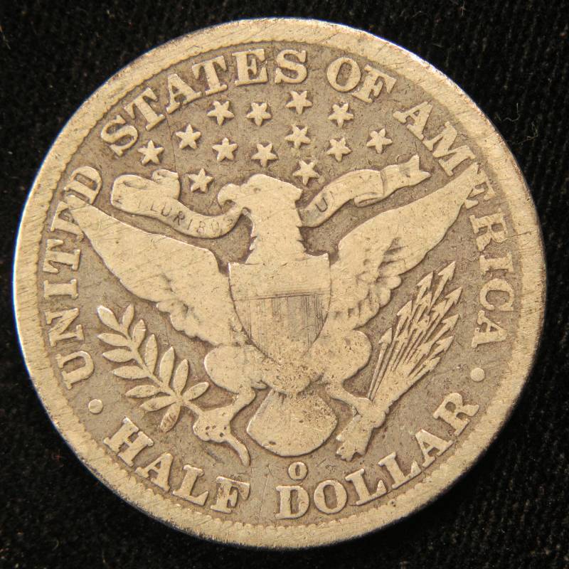 1895 O BARBER SILVER HALF DOLLAR VG