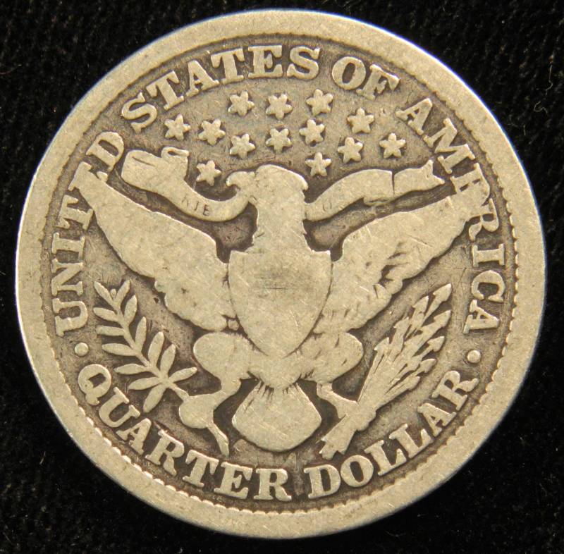 1900 BARBER SILVER QUARTER GOOD
