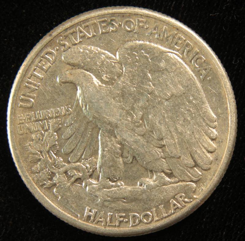 1941 WALKING LIBERTY SILVER HALF DOLLAR VF DETAILS