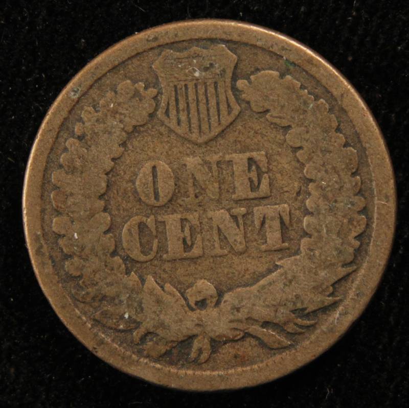 1861 COPPER NICKEL INDIAN HEAD CENT GOOD
