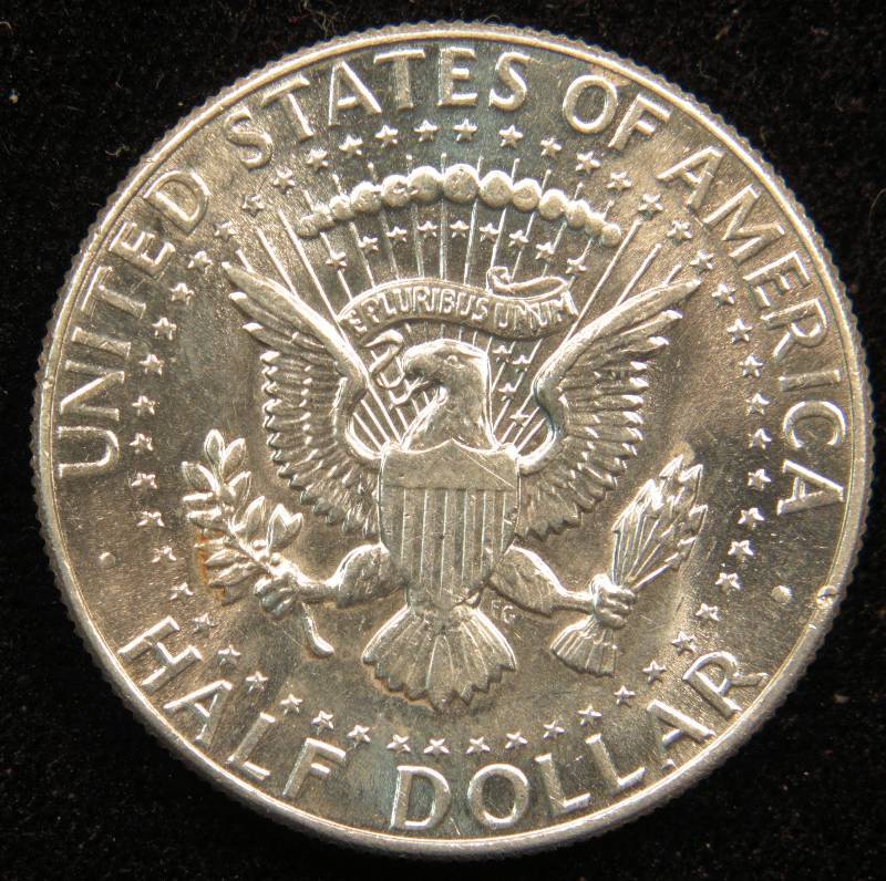 1964 KENNEDY SILVER HALF DOLLAR AU