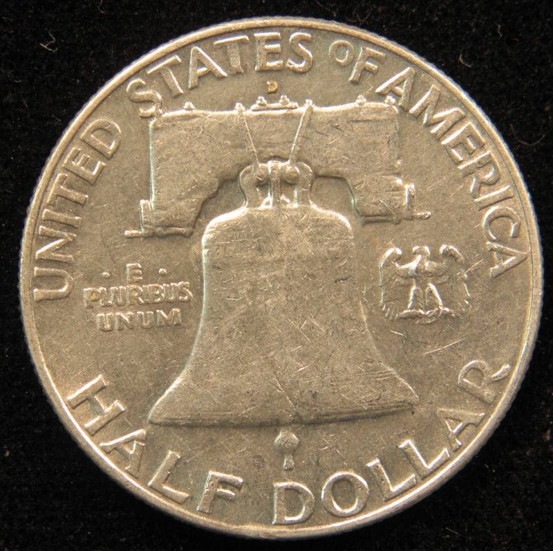 1960 D FRANKLIN SILVER HALF DOLLAR