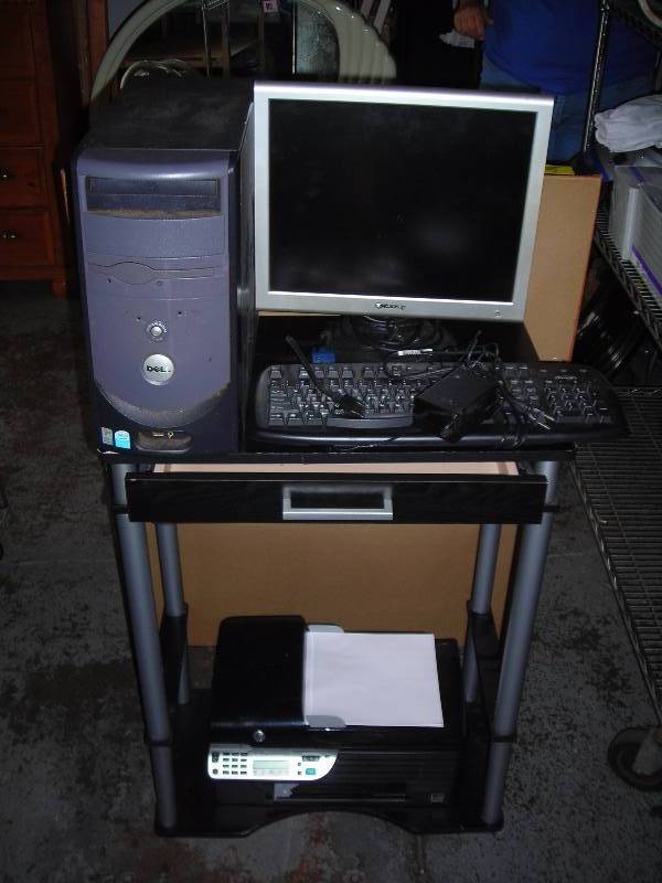 lot 23 image: Computer, Printer & Stand