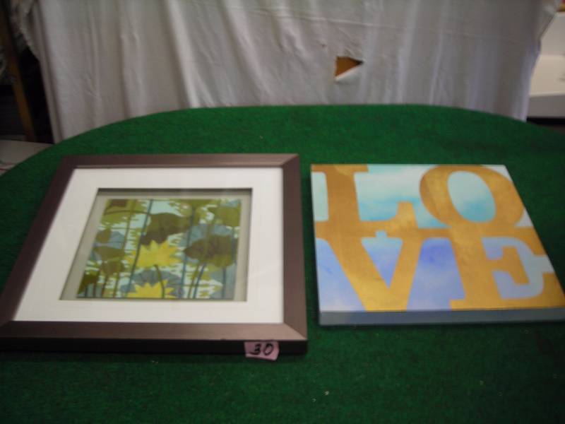 lot 30 image: 2-Pictures (18x18, 22x22)
