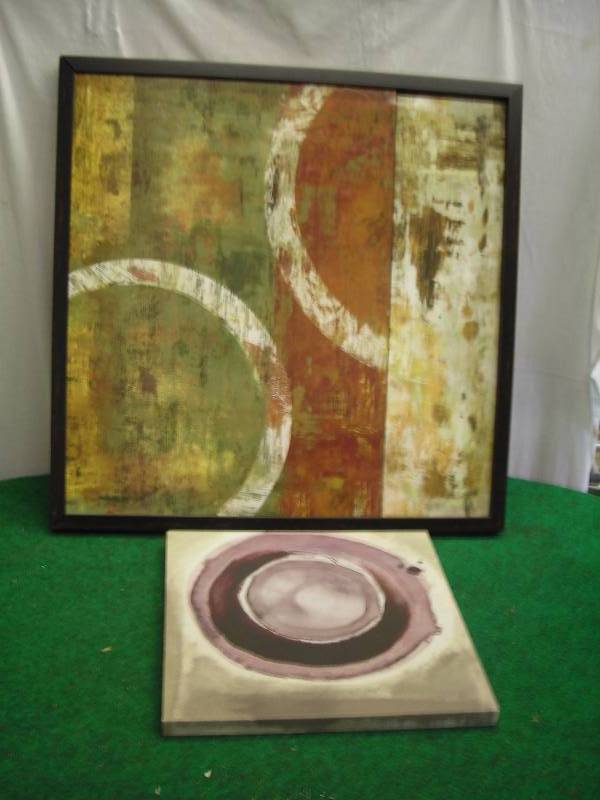lot 55 image: 2-Modern Art Pictures