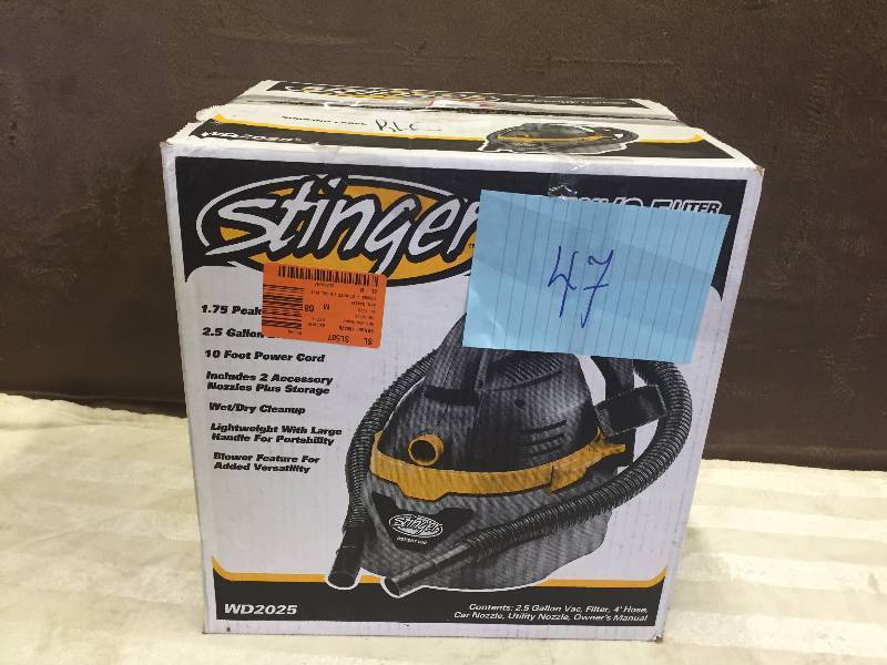 Stinger 2.5 Gal Vac used