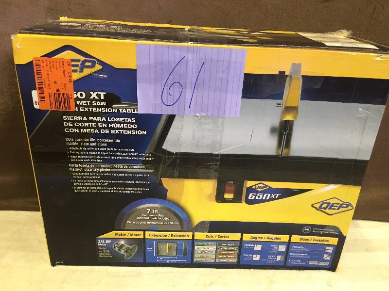 QEP 7 Wet Tile Saw used- tested works
