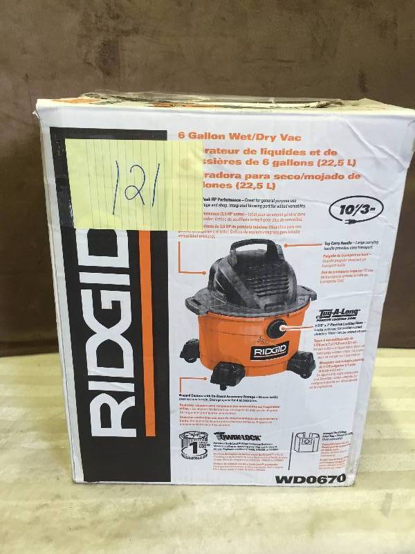 Ridgid WD0670 WetDry Vac