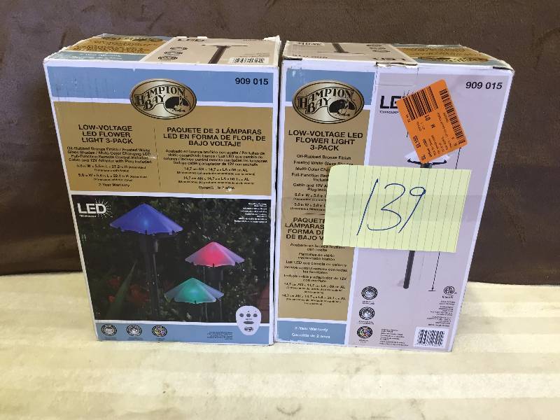 Lot of 2 LED Low Voltage Flower Lights