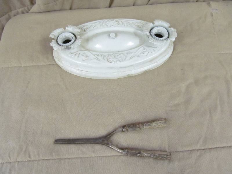 light fixture & iron