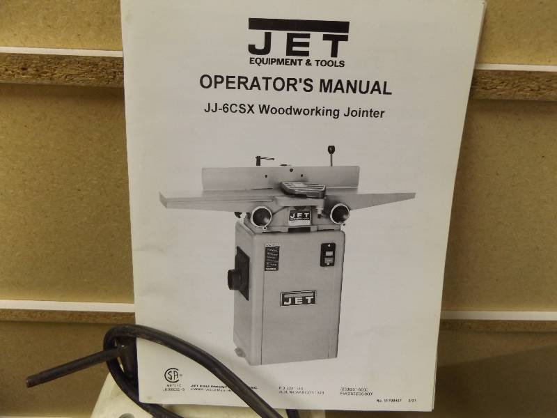 JET Woodworking Jointer Tool auction K-BID