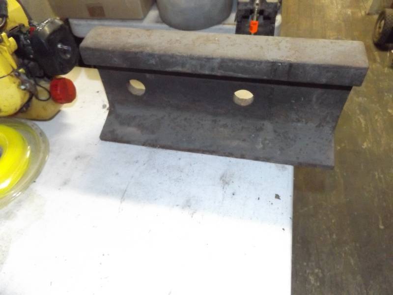 lot 295 image: Chunk of Rail used as an Anvil