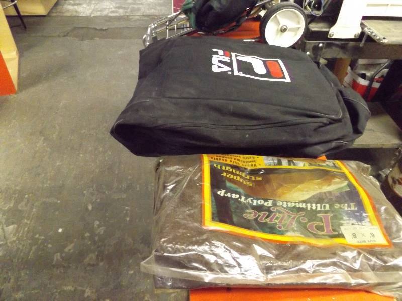 lot 236 image: Fila Bag, Tarp and luggage dolly
